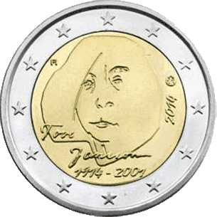 Finland 2 euro 2014 100ste geboortedag van Tove Jansson UNC